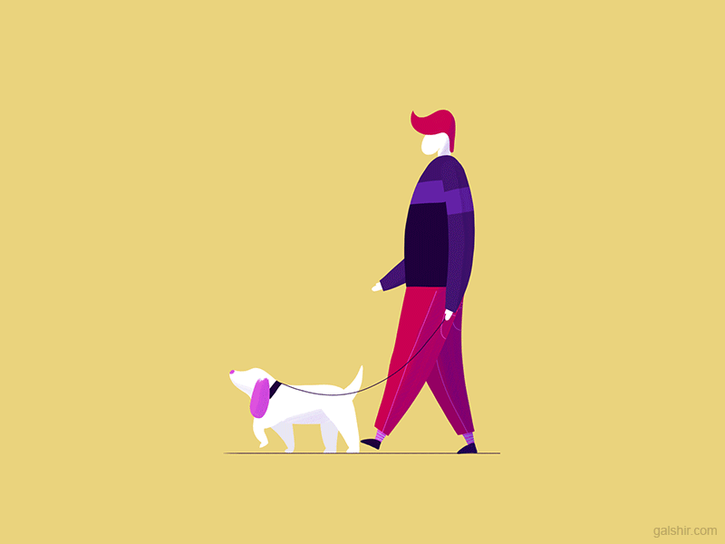 Dog Walker animation dog walk walker walking