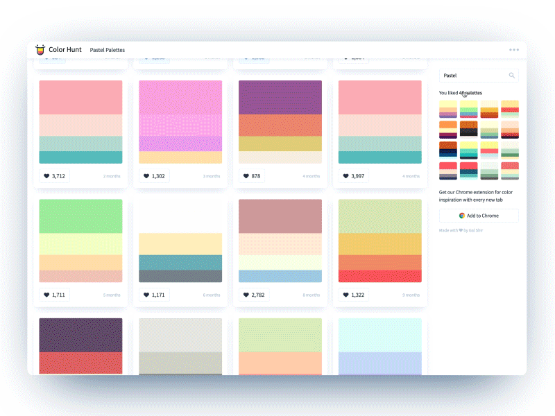 molestarse calendario A nueve Color Hunt designs, themes, templates and downloadable graphic elements on  Dribbble