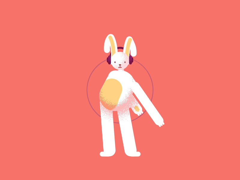 Dancing Bunny 🐰 animation bunny character dance dancing