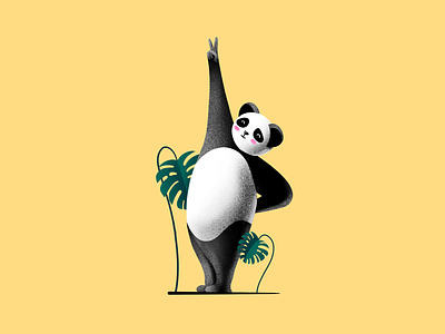 Panda 🐼 character illustration panda