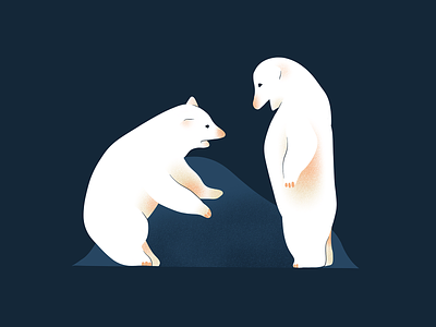 Polar Bears bear bears drawing illustration polar