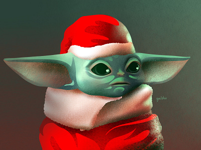 Baby Yoda illustration