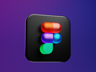 Figma Icon 3d app blender figma icon