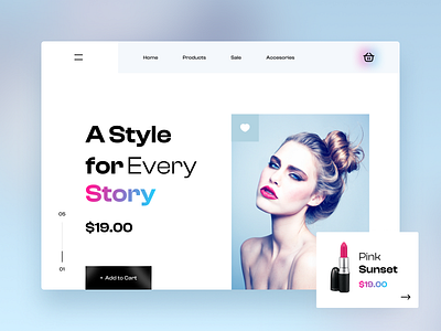 Cosmetic Web app applications branding clean colour cosmetic design fashion flat fonts glass gradient illustration material minimal typogaphy ui ux web