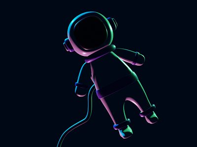 Astronaut 3d 3d modeling blender design illustration modelling