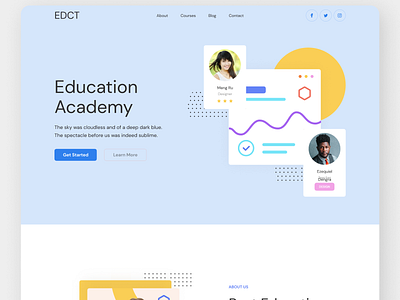 Online Education web design