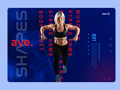 Fitness Landing Page typography ui ux web