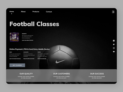 Football trainer branding design new online typography ui ux web web design webdesign
