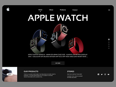 Online Watches Web Concept design desin new onile typography ui ux web webdesign website