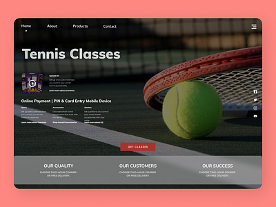 Tennis Trainer design desin desktop new onile typography ui ux web webdesign website