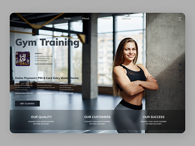 Gym Trainer design designs shopify typography ui uidesign uiux uiuxdesign ux web