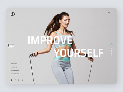 Fitness Web design desgin design new newdesign typography ui uidesign uiux uiuxdesign ux web