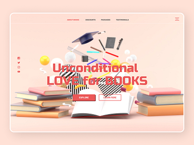 Books Reading app branding desgin design new newdesign typography ui ux web