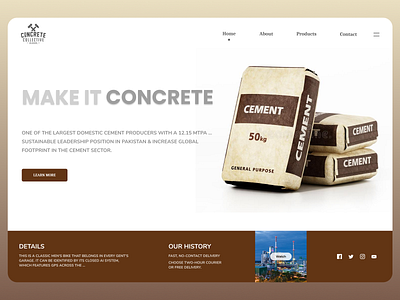 Concrete Co branding desgin design new newdesign ui uidesign uiux uiuxdesign ux web