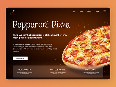 Online Pizza desgin design food foodie new newdesign restaurant ui uiux uiuxdesign ux web