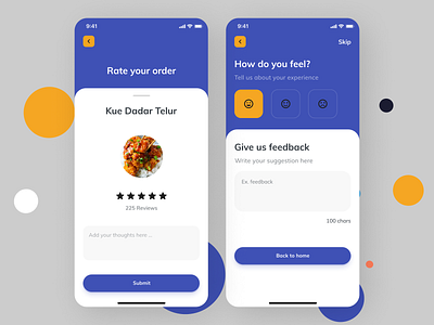 Online Food Ordering App app design flat ui ux