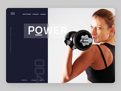 Fitness Trainer Web design