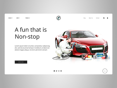 Cars Reparing Web design art branding design designer designs shopify ui uidesign ux web