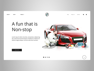 Cars Reparing Web design