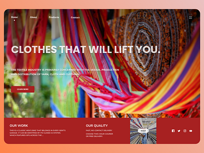 Clothes Shopping  web design