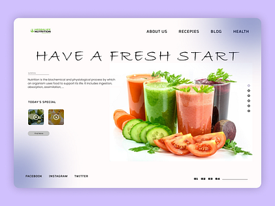 Fresh Juices design designer designs shopify ui uidesign ux uxdesign web website