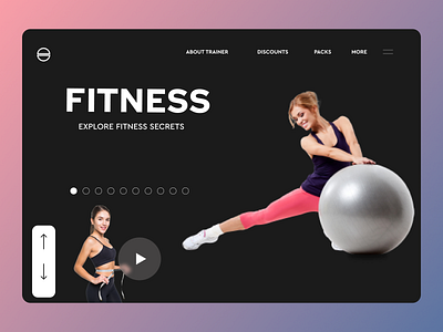 Gym fitness landing page