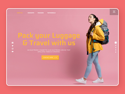 Travelling Web Design branding design minimal new ui uidesign ux