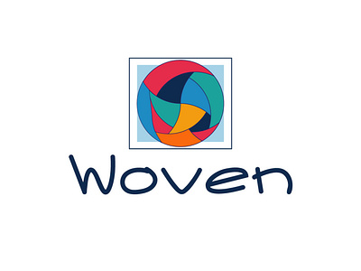 Woven logo social media website logo