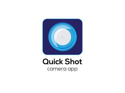 Quick Shot Camera App lLogo app branding camera app dailylogo dailylogochallenge design logo logodaily logomark logotype vector