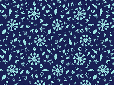 Dark Blue Seamless Pattern