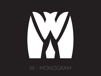 W Monogram Logo Type