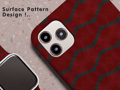 Red and Gray surface pattern design