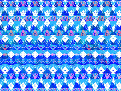 colorful abstract shape motif pattern