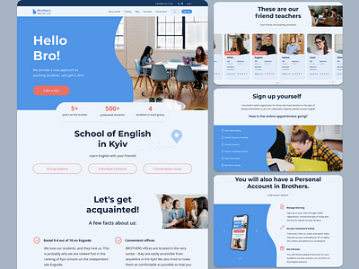 English Club Landing Page