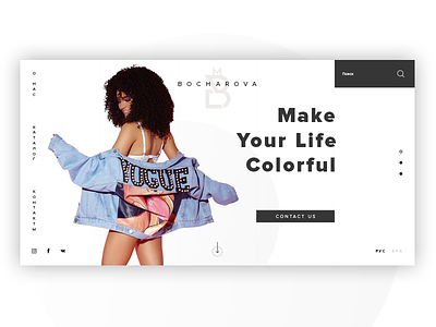 Bocharova e-Commerce clothes dress e commerce ui ux web