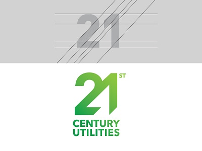 21st Century Utilities branding green logo logotype sustainability typography