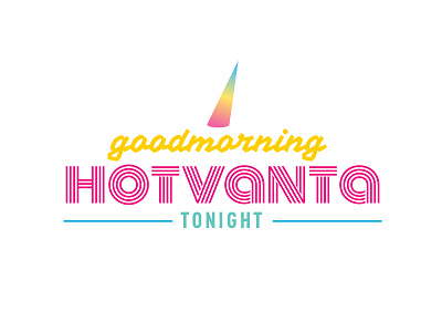 Goodmorning Hotvanta Tonight logo design logotype typography unicorn