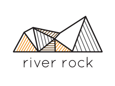 River Rock Logo Concept concept lines logo
