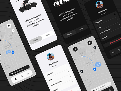 Taximam design grab taxi taxionline uber ui uiconcept uidesign uidesigner userexperience userinterface