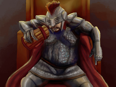 Fat Knight King - Digital Paint character designer characterdesign concept design digital art digital illustration digital painting illustration portrait illustration splash art