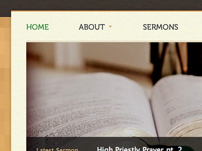 Peace Reformed Church homepage snippet