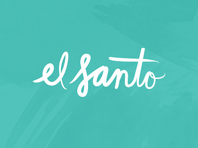 El Santo Logo Design bar branding identity lettering local logo restaurant
