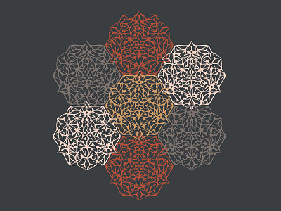Mandala Flower fibonacci geometry harmony haxagon hexagonal lace mandala meditation ornamental ornaments pattern psychedelic sacred seamless vector