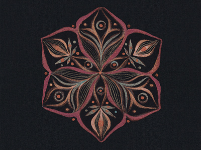 "It came from shadow". Dark bohemian mandala