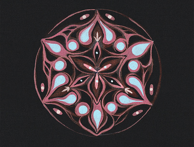 Fox Tale design hexagon hexagonal illustration mandala meditation ornamental pattern art pattern collection pattern design psychedelic sacred geometry trippy visionary