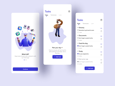 Task Management App. app design mobile task task management