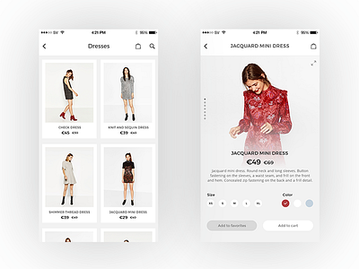 Shopping App Design app design dresses fashion ios ios10 shopping style ui ux