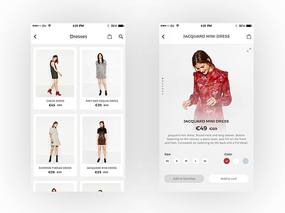 Shopping App Design