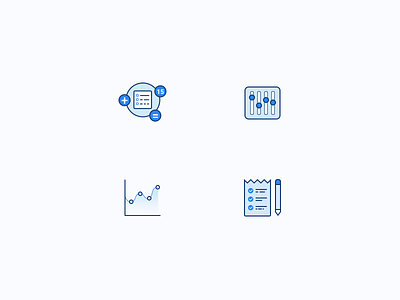 Icon Set for New App 📲 app apricot icon icons illustration set settings sketch statistics test vector