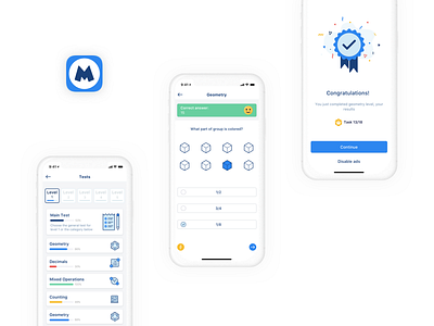 MathMate App 📲 app apricot design ios mathmate mobile navigation product